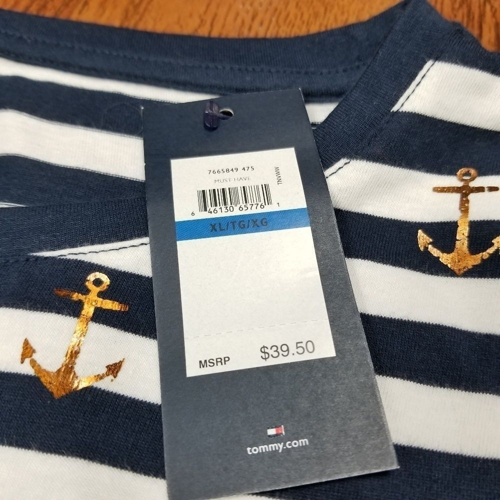 NWT TOMMY HILFIGER RELAXED FIT WOMENS XL SHIRT - Picture 2 of 5